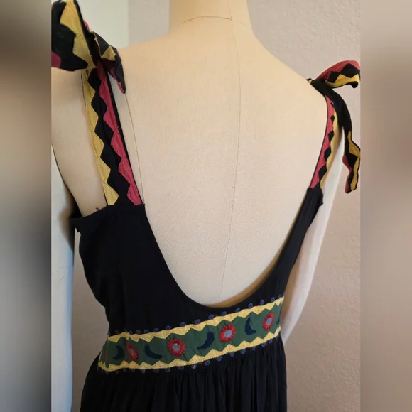 SALE NWT Black Multicolor Carolina K Maxi Dress - Picture 4 of 14